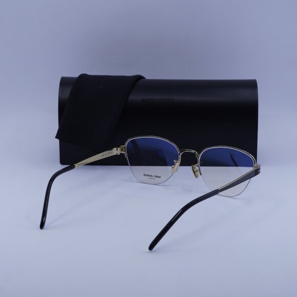 Saint Laurent SL M64 005 Cat Eye Eyeglasses 52mm – Gold/Black - Picture 10 of 10